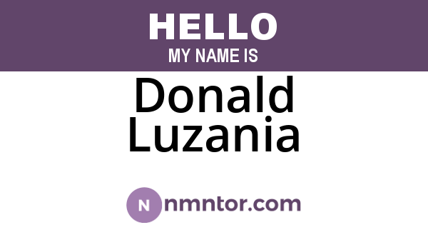 Donald Luzania