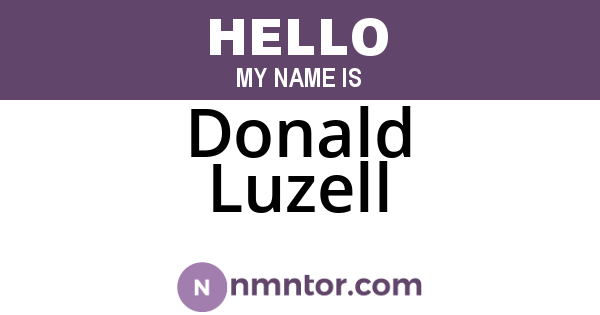 Donald Luzell