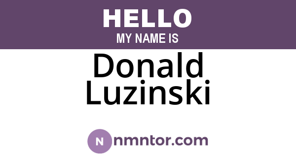 Donald Luzinski