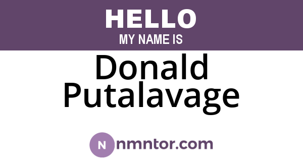 Donald Putalavage
