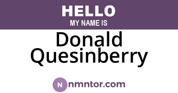 Donald Quesinberry