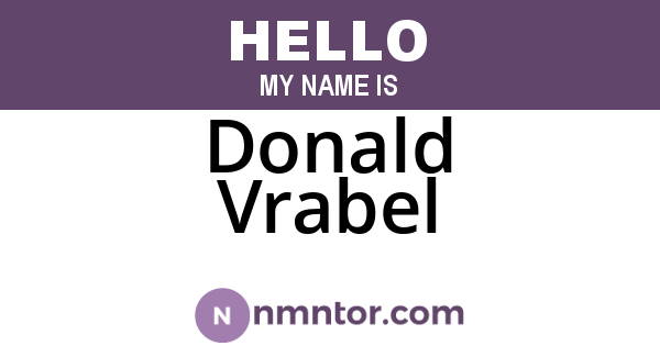 Donald Vrabel