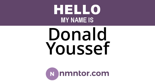 Donald Youssef