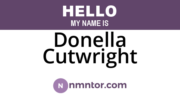 Donella Cutwright