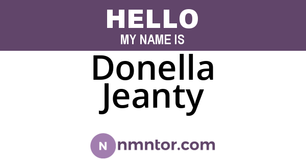 Donella Jeanty