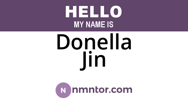 Donella Jin