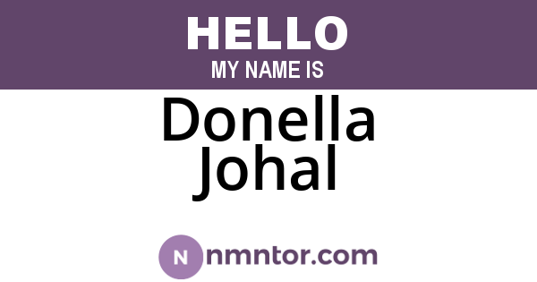 Donella Johal