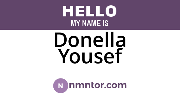Donella Yousef