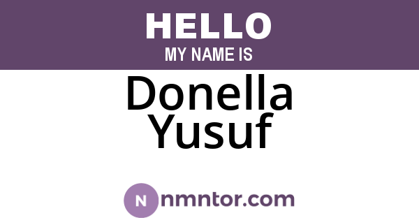 Donella Yusuf