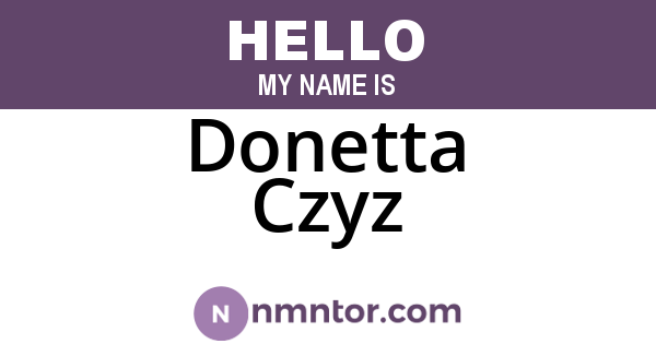 Donetta Czyz