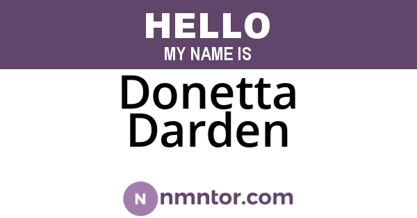 Donetta Darden