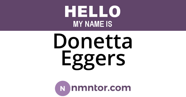 Donetta Eggers