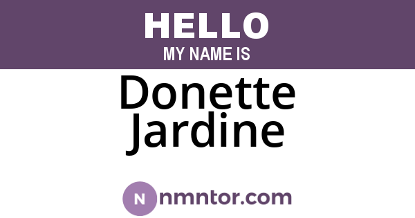 Donette Jardine