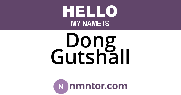 Dong Gutshall