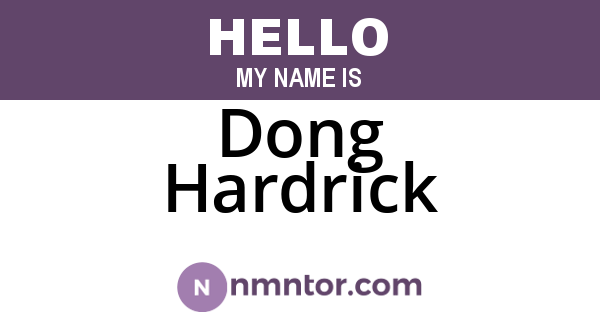 Dong Hardrick