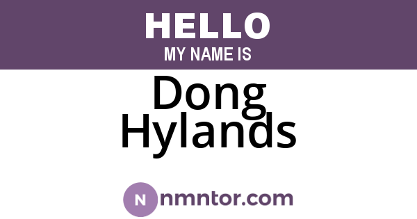 Dong Hylands