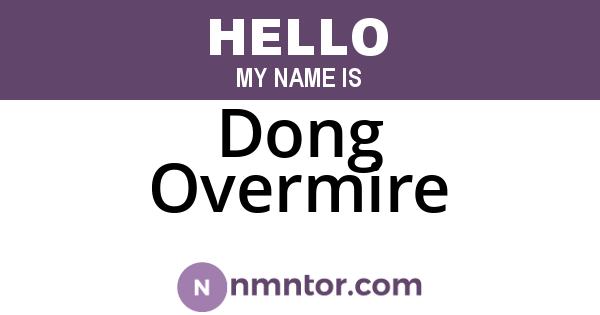 Dong Overmire