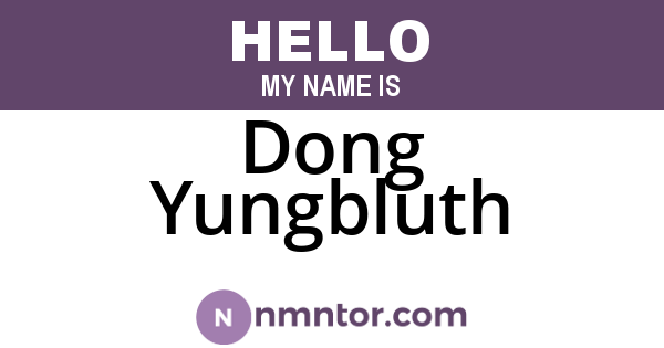 Dong Yungbluth