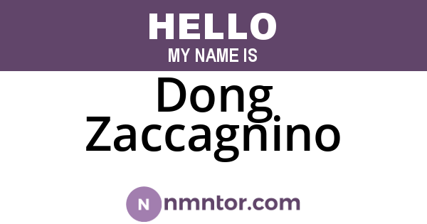 Dong Zaccagnino