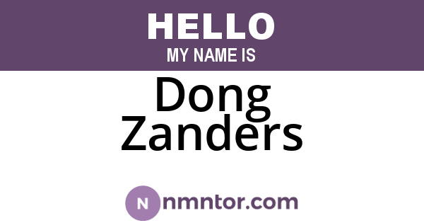 Dong Zanders