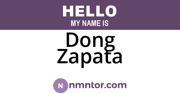 Dong Zapata