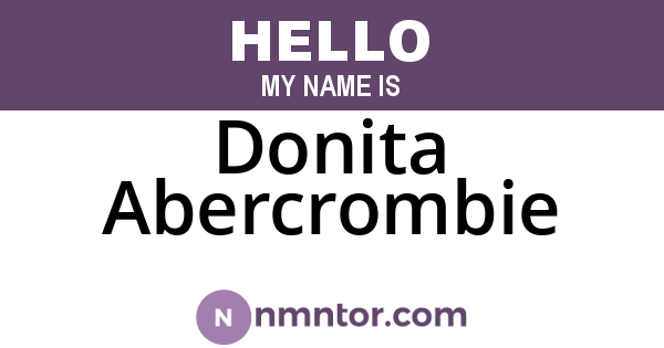 Donita Abercrombie