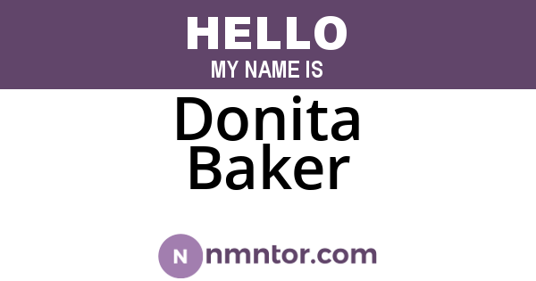 Donita Baker