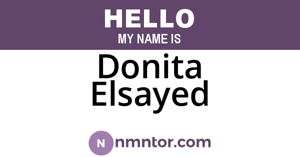Donita Elsayed