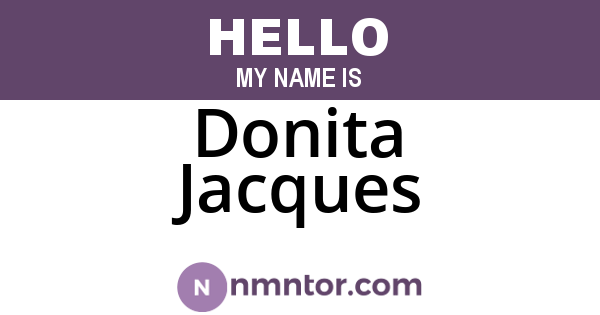 Donita Jacques