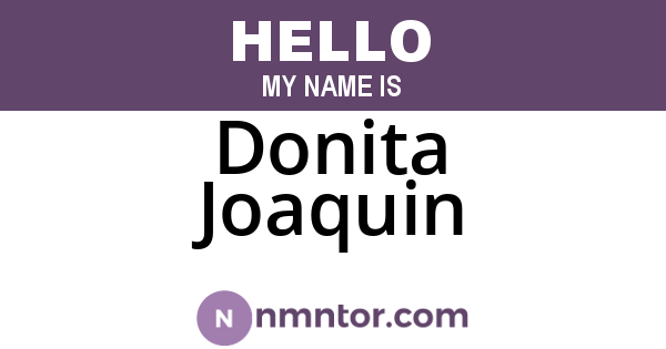 Donita Joaquin
