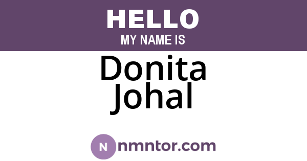 Donita Johal