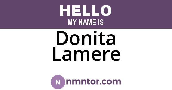Donita Lamere