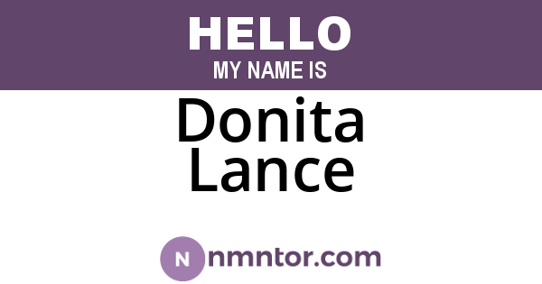 Donita Lance