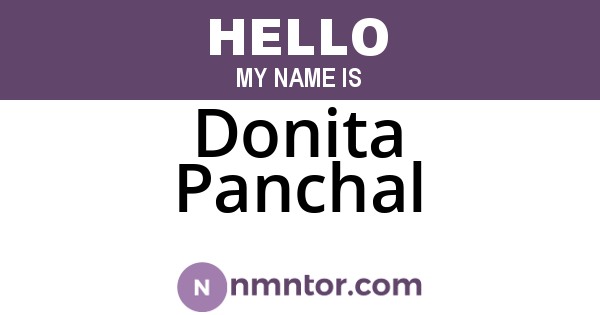 Donita Panchal