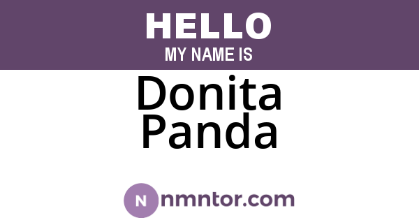 Donita Panda