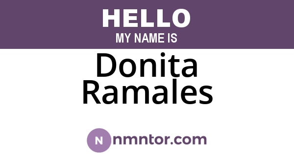 Donita Ramales