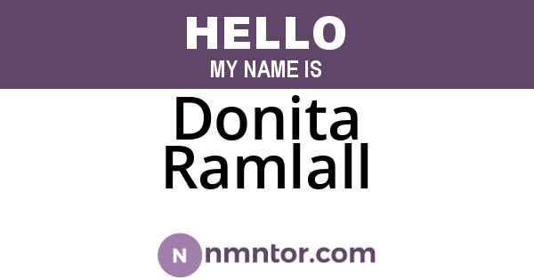 Donita Ramlall