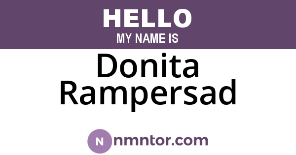 Donita Rampersad