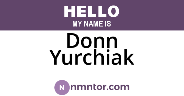 Donn Yurchiak