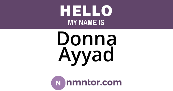Donna Ayyad