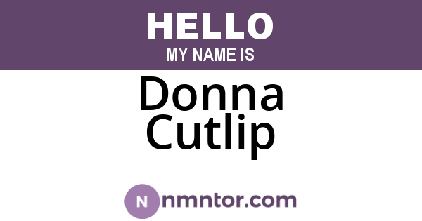 Donna Cutlip