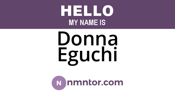 Donna Eguchi