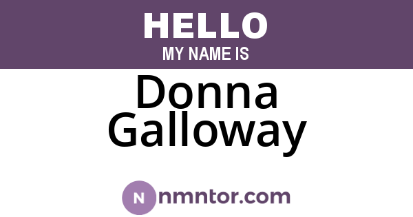 Donna Galloway