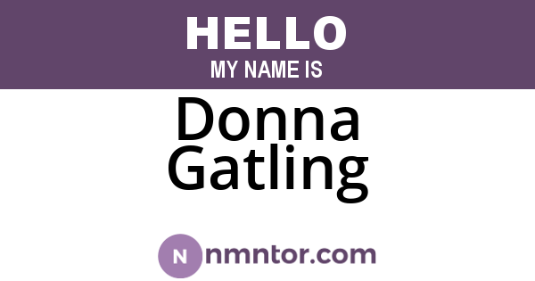 Donna Gatling