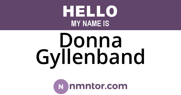 Donna Gyllenband