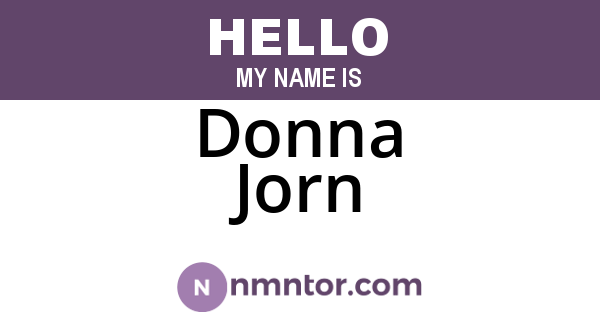 Donna Jorn