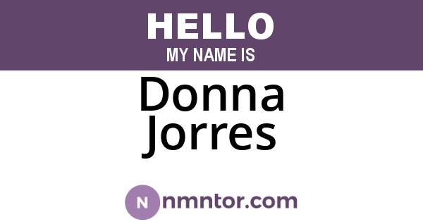 Donna Jorres