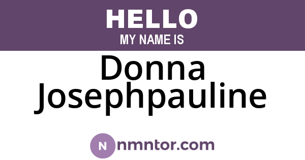 Donna Josephpauline
