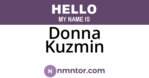 Donna Kuzmin
