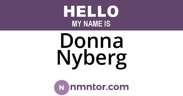 Donna Nyberg